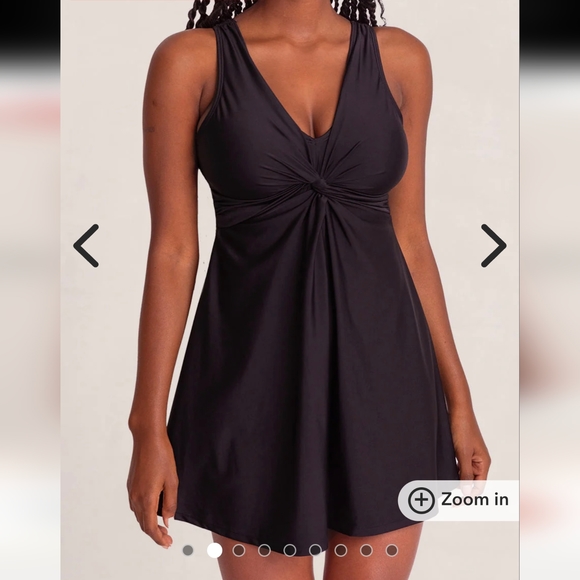 Shapermint Essentials Swim Knot-Front Swim Dress size Large - Picture 2 of 9